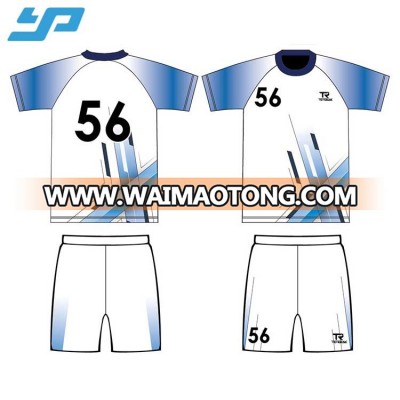 Full Over Sublimation Digital Printing Sportswear Soccer Jersey / Custom Team Name Soccer Uniform