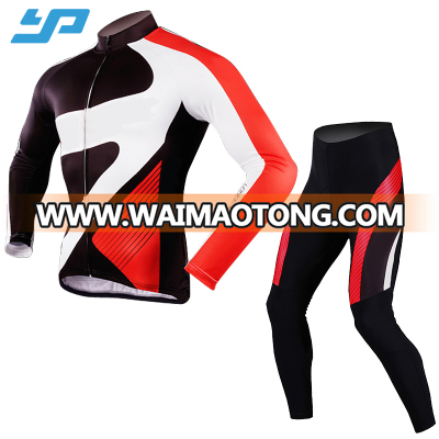 New design quick dry long sleeve sublimation digital printing winter bicycle clothes