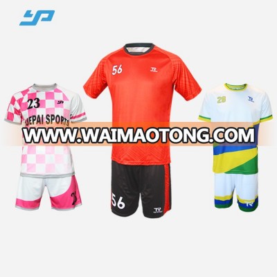 Factory Price Customize 2018 World Cup Football Jersey/soccer jersey set