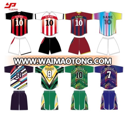 Best quality yellow red green blank pink football jersey sublimation soccer uniform