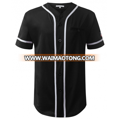 Wholesale custom sublimation digital printing blank baseball jersey