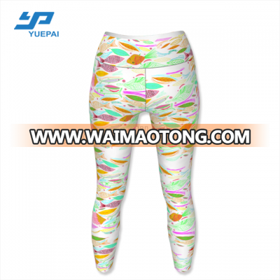 Custom sublimation fitness wear leggings spandex yoga pants fit for gym and sports