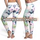 2017 latest design running leggings custom compression pants floral women gym wear