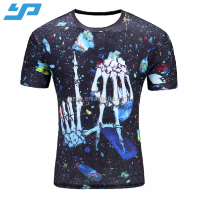 New Design Skull Print Mens Tshirt,Fashion 3d T-shirt Summer Short Sleeve Casual Breathable Tops Tee